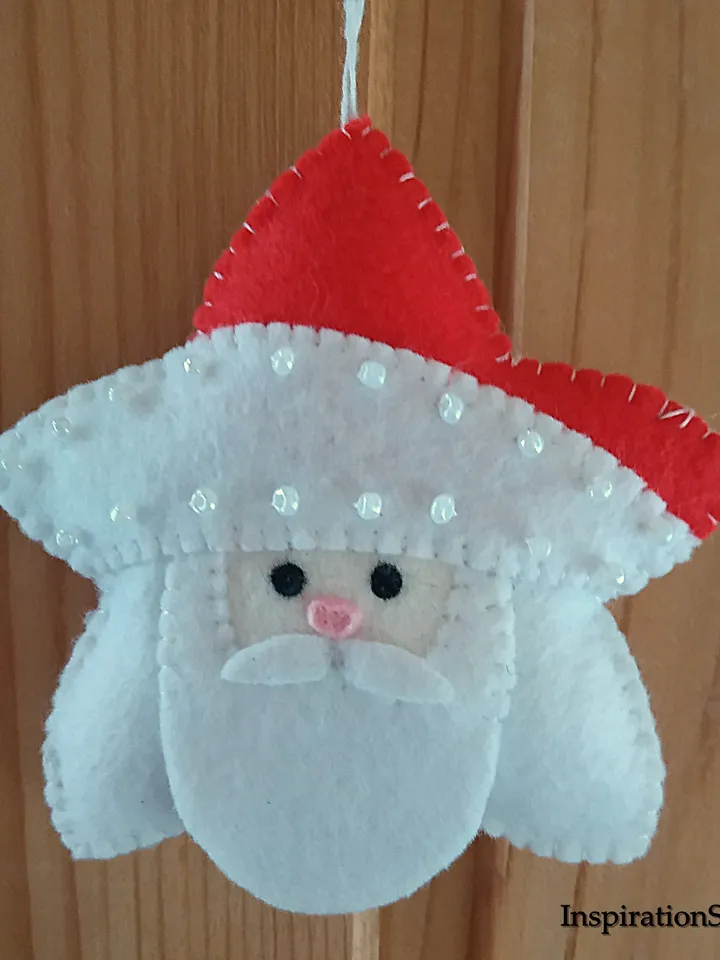 Christmas ornament, felt Santa Claus, Christmas gift, felt ornaments, felt toys, Christmas decor, Christmas tree decoration, felt Santa ornament, Santa toy, Stuffed toys