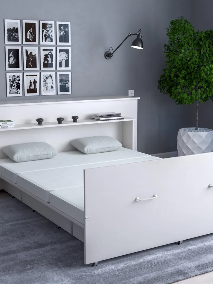 DIY, PDF, Folding Bed Plans, Roll Out Bed, Queen Size