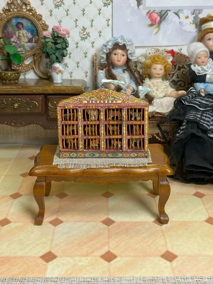 Puppet zoo. 1:12. Doll miniature. Dollhouse miniature.