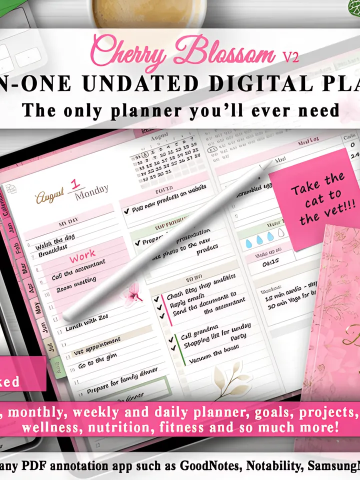 All in One Undated Digital Planner