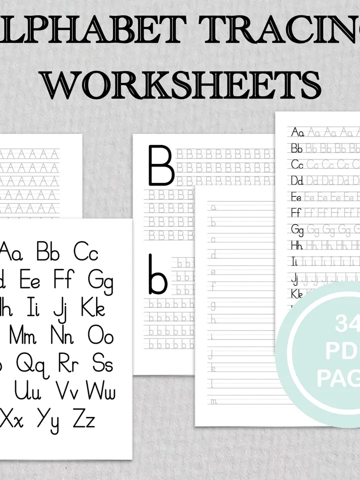 Alphabet Tracing Printable – Uppercase & Lowercase Letter Practice Sheets
