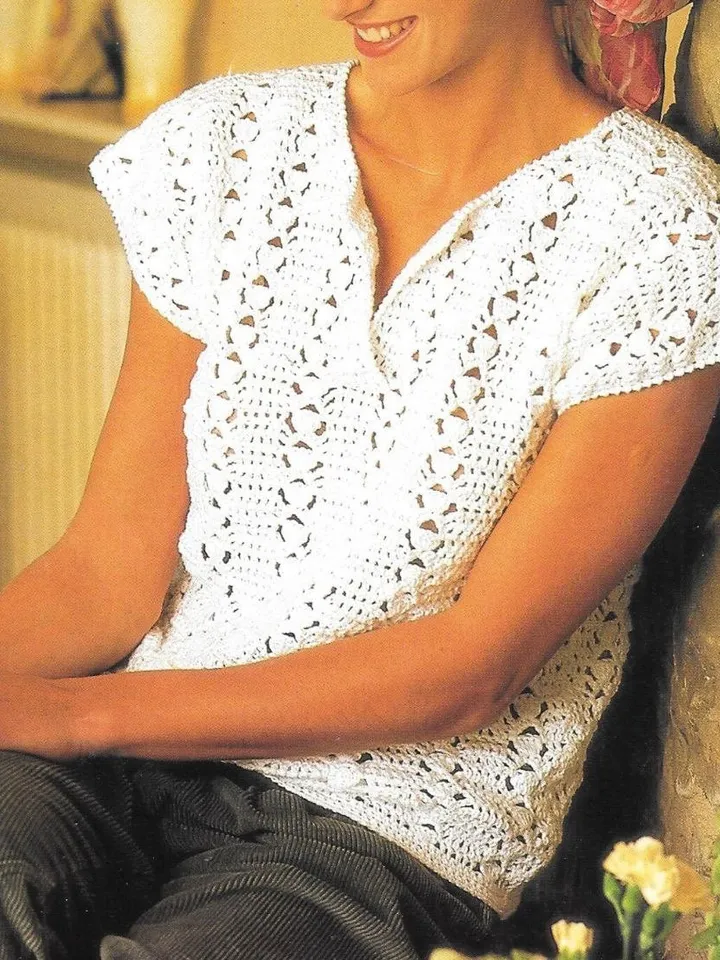 Top crochet pattern, women top crochet, summer top crochet pattern pdf