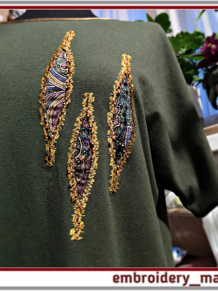 In the hoop Applique in 5 sizes Machine Embroidery Designs by Embroidery Manavi 05