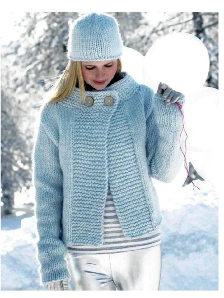 Easy cardigan jacket pattern super chunky bulky cardigan ladies women easy pattern pdf