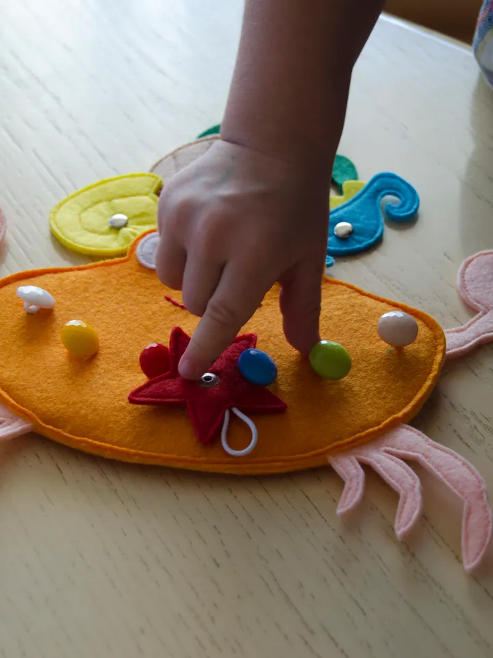 Felt magnetic fishing set, gift for toddlers