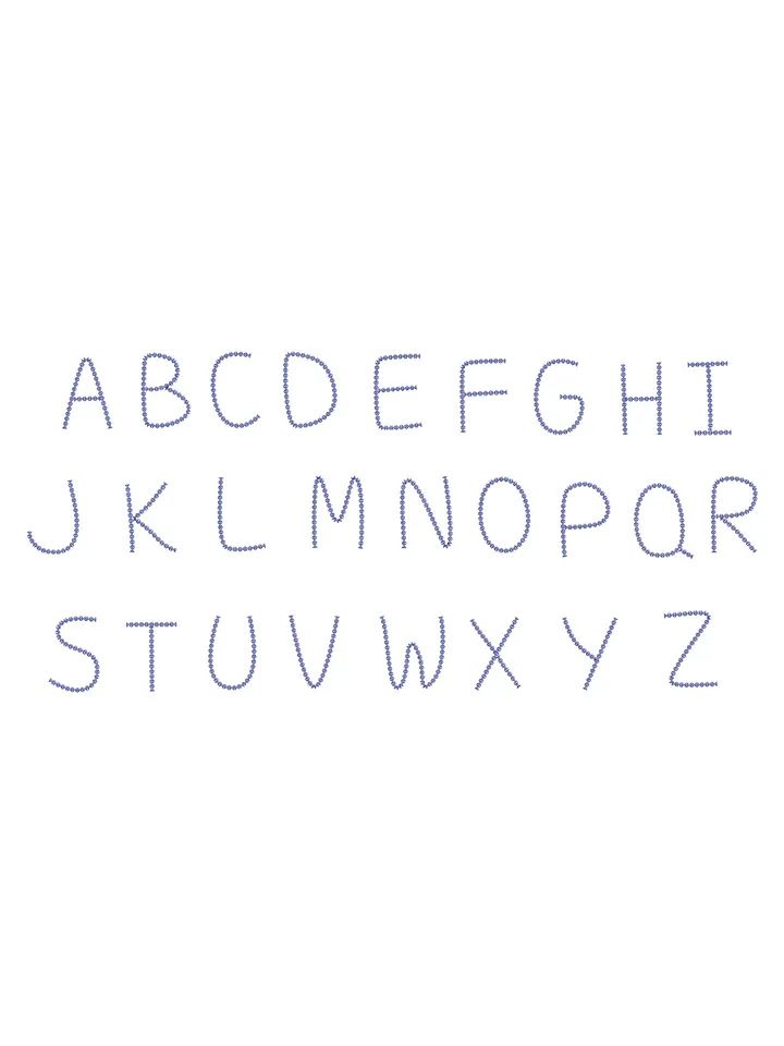 Font machine embroidery design,Script embroidery font,2 sizes Instant Download-06