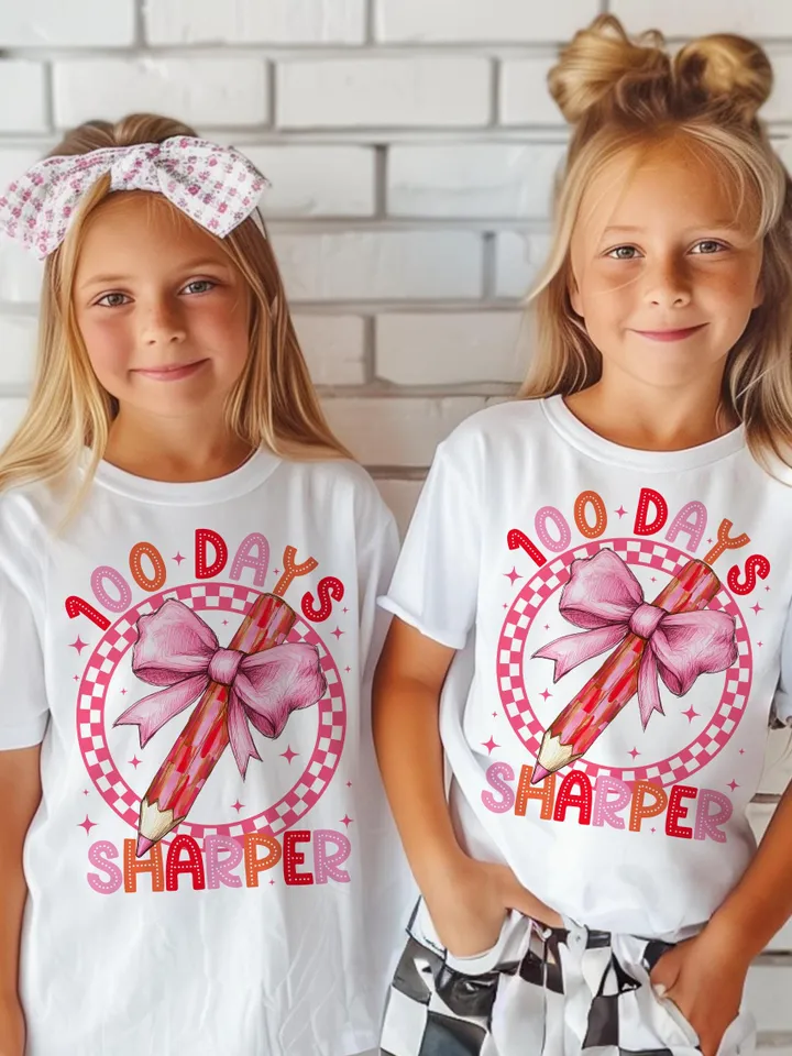 Checkered 100 Days of School PNG, 100 Days Sharper Png, Teacher 100 Days, 100 Days Shirt Design, Glitter 100 Days Png, Brushstroke Png