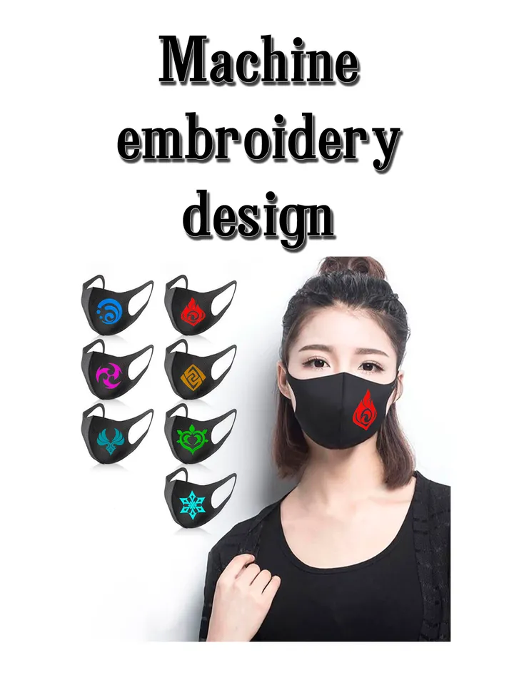 Genshin impact embroidery design. Embroidery designs trendy. Instant download.
