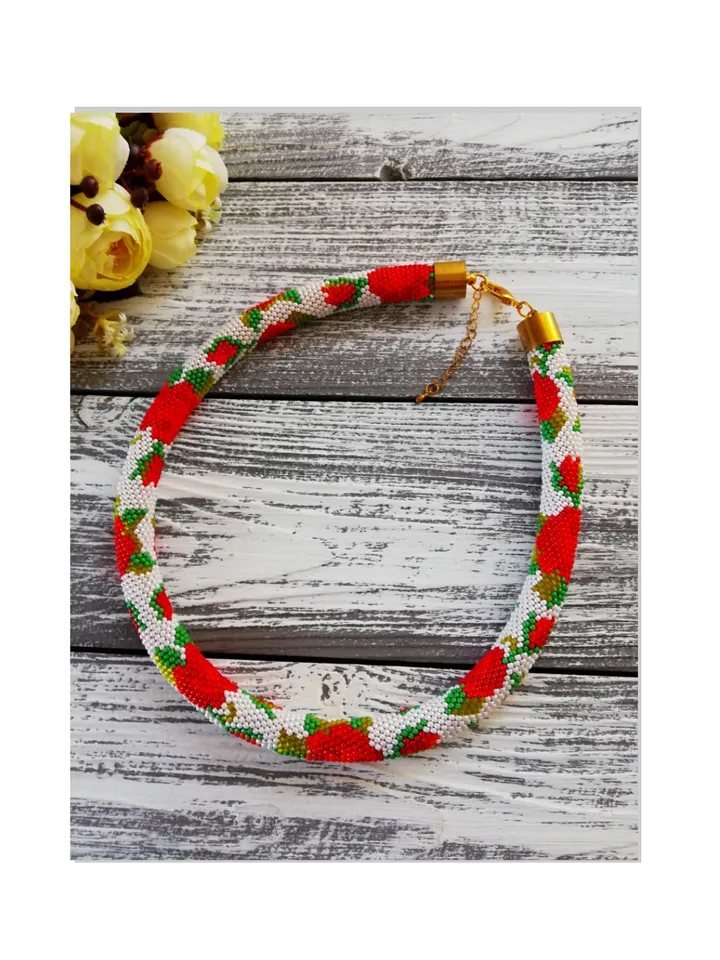 FREE PDF Bead Crochet Pattern , Pattern for Necklace and Bracelet bead crochet