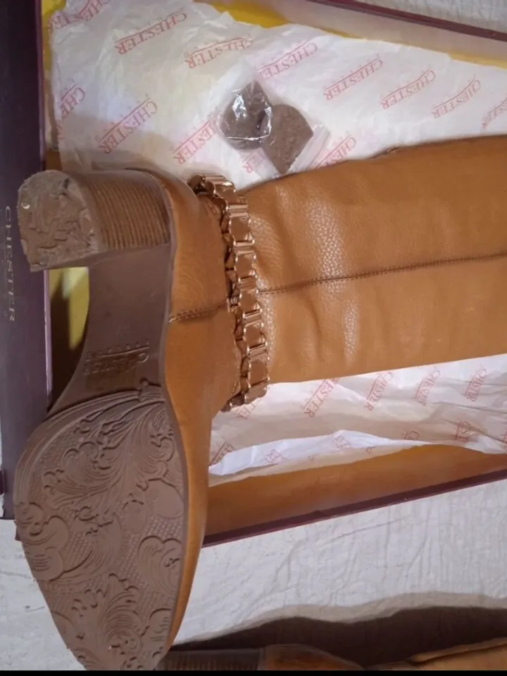 Chester new women's winter leather boots 37p