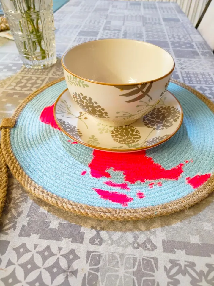 Set of 2Round Rugs,Planet Earth,World Map,space children's room,Table Stand,placemat,earth day gift,space decor,dresser decor,gift,mug rug