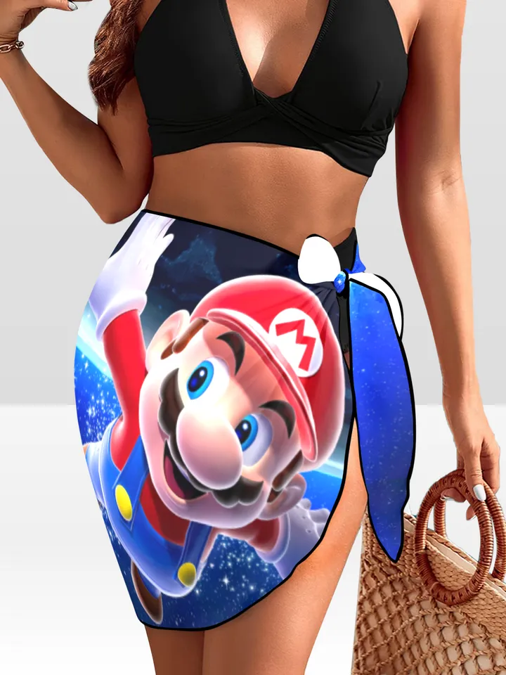 Super Mario Beach Sarong Wrap