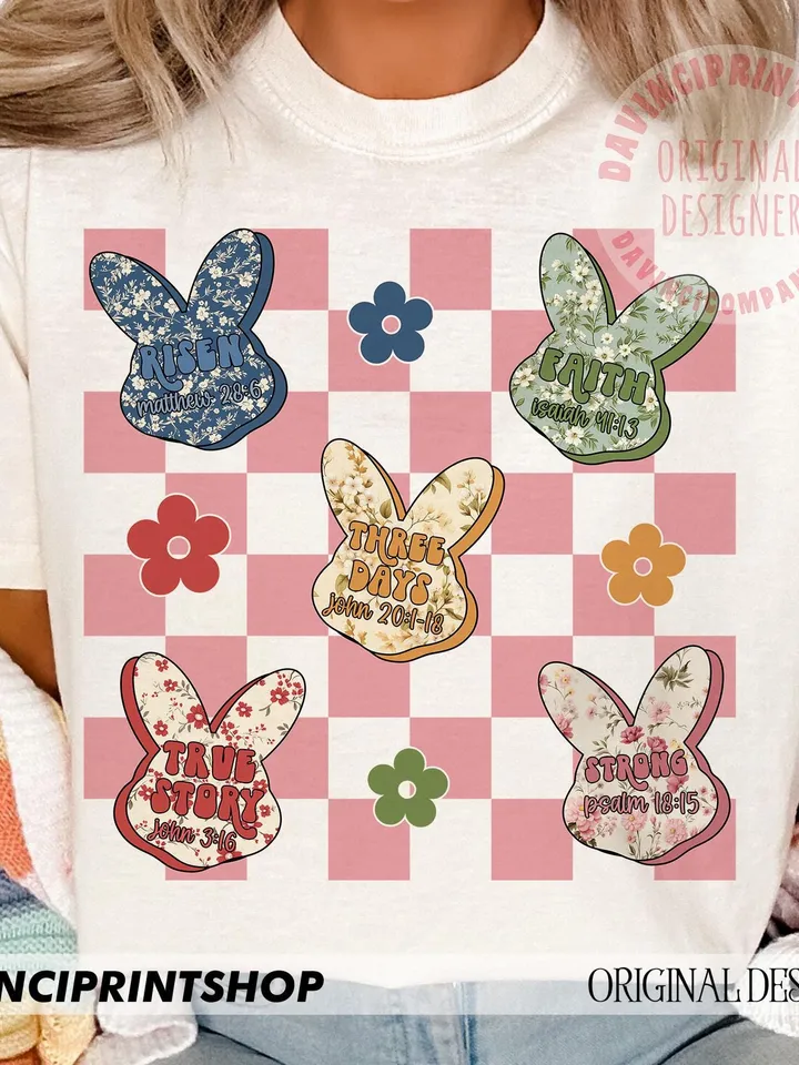 Easter Bunny Candy png, Floral Bunny Christian png, Easter Christian png, Floral Bunny png, Christian png, Bunny png, Easter Spring png