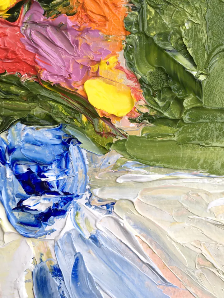 Flowers Painting Original Art 6 by 4