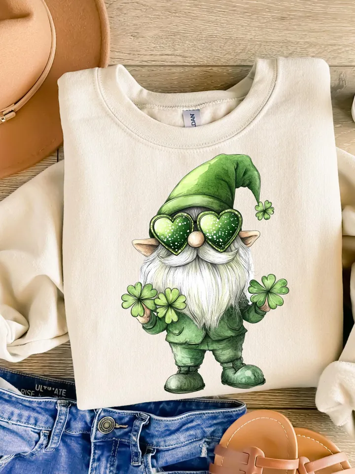 St. Patrick’s Day Gnome png, St Patricks Coquette PNG, Green Coquette PNG, 4 leaf clover png, St Patrick's Day png, Irish png, Shamrock png