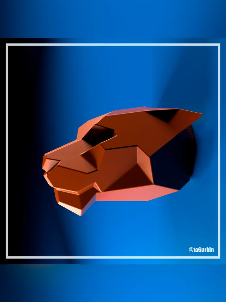 Welding Project Plans Drawings Panther Head (DXF, PDF)