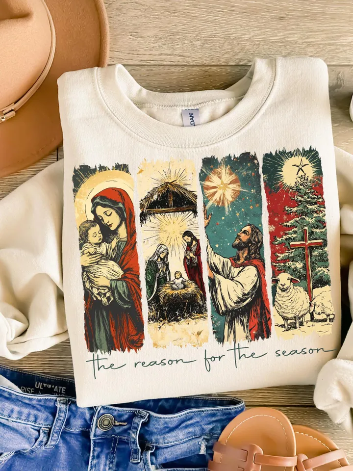 Jesus is the reason For the season PNG, Christmas Season Png, Christmas Design, Christmas png, Christmas Jesus png, png files