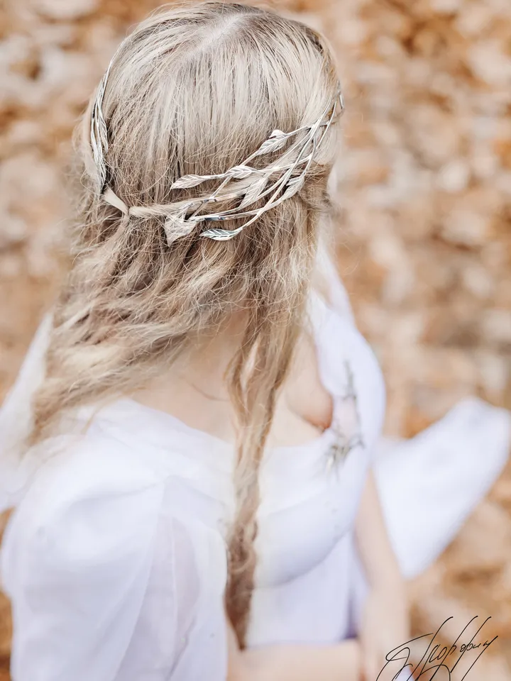 Galadriel crown - LOTR elven tiara - branches and leaves diadem - for elves and fairies