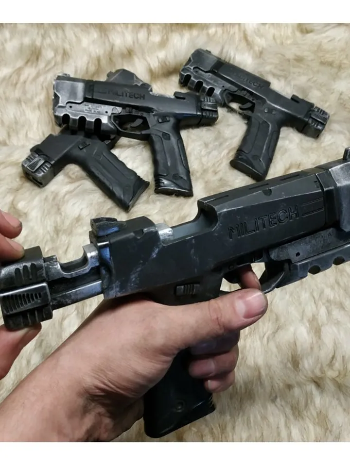 Cyberpunk cosplay toy gun larp - militech prop pistol - ARASAKA - Budget Arms