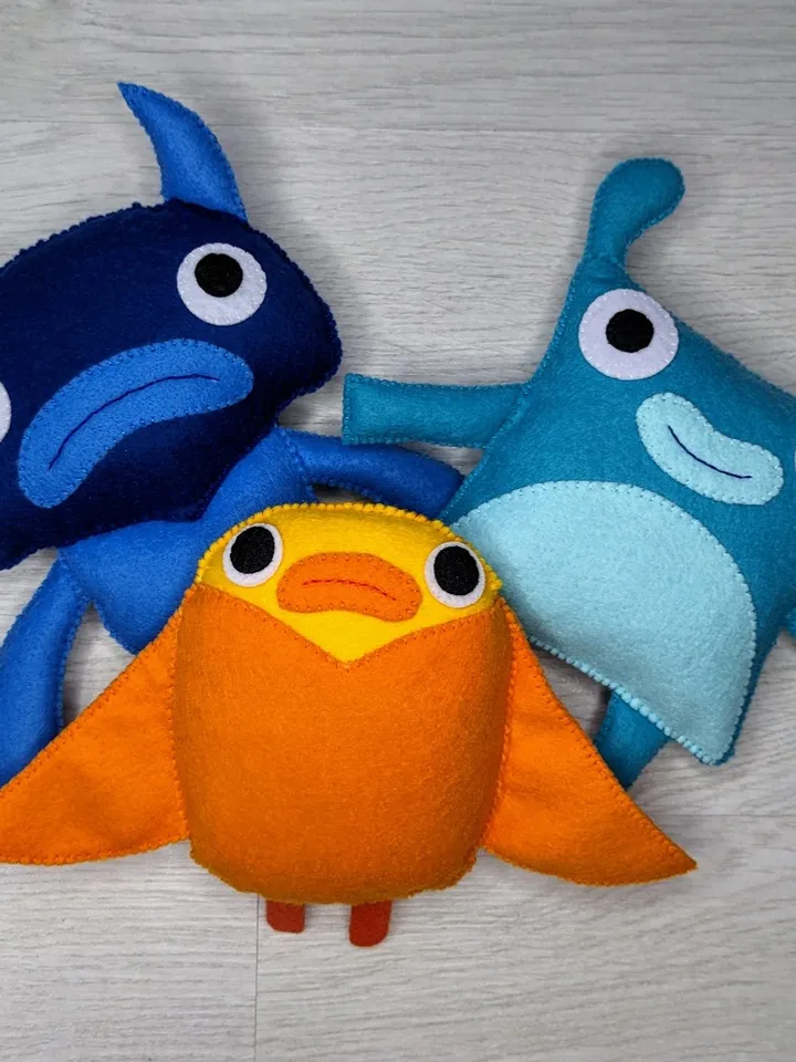 Endless alphabet Monsters Felt toys, Endless Numbers - Big Blue Monster