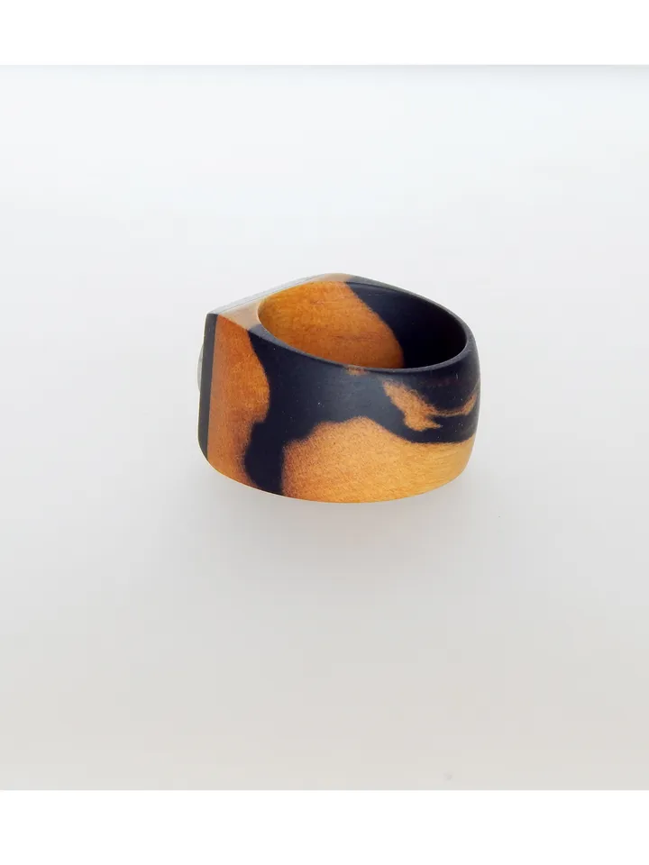 Wooden signet ring. "Leviathan"