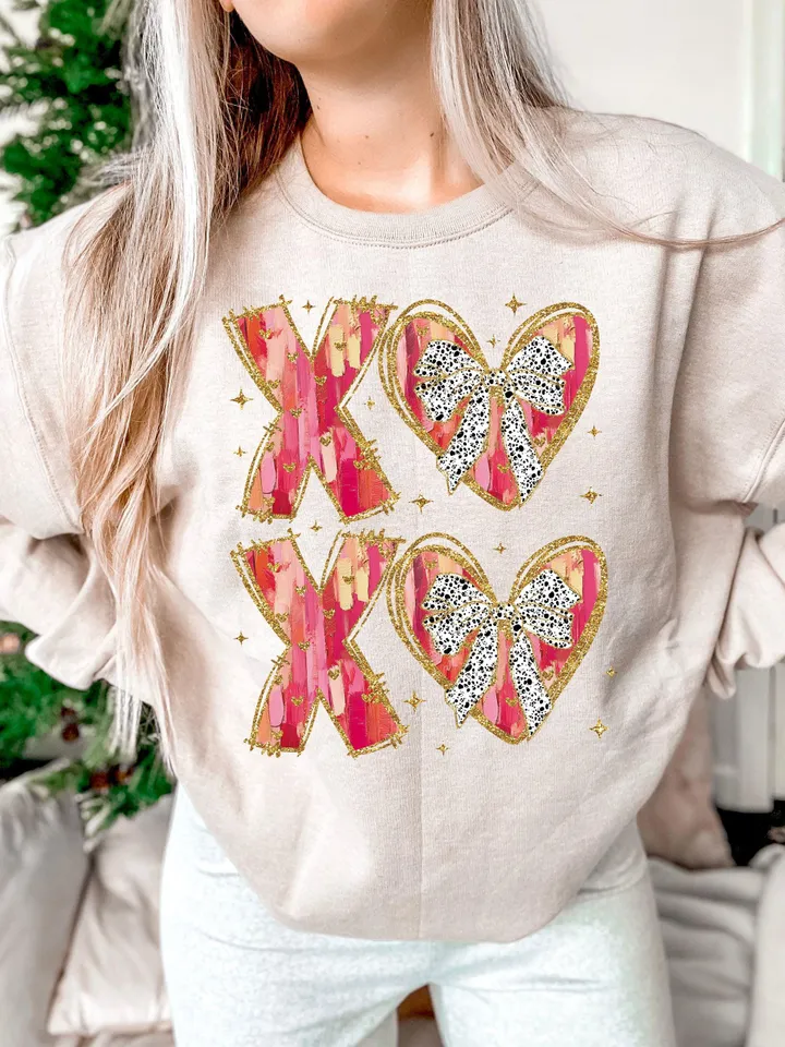 XOXO Valentine Day Heart Brushstroke png, Valentine png, Valentines day Png, xoxo png, valentine png designs, Coquette Valentine Png