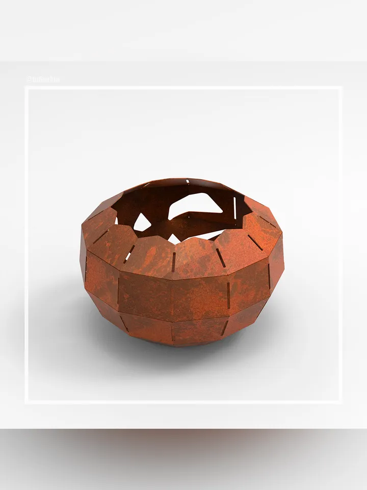 Welding Project Plans Drawings Fire Pit Halloween (DXF, PDF)