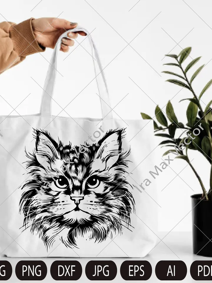 Cat Face Svg ,Fluffy cat Svg cute kitten face svg, cute cat face svg, cat faces svg, Cat head svg, cat image, kitten cut file,cat svg