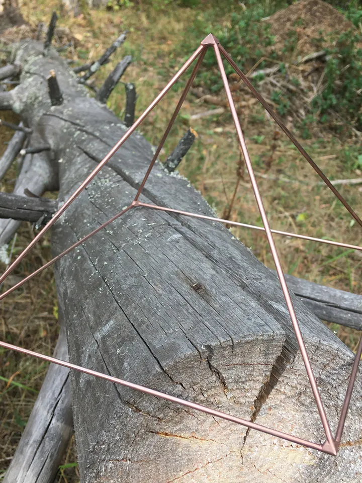 Copper pyramid healing, meditation copper pyramid , reiki healing tool