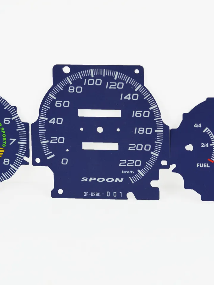Gauge Faces Overlay kit Spoon style for Honda Civic Ek OEM