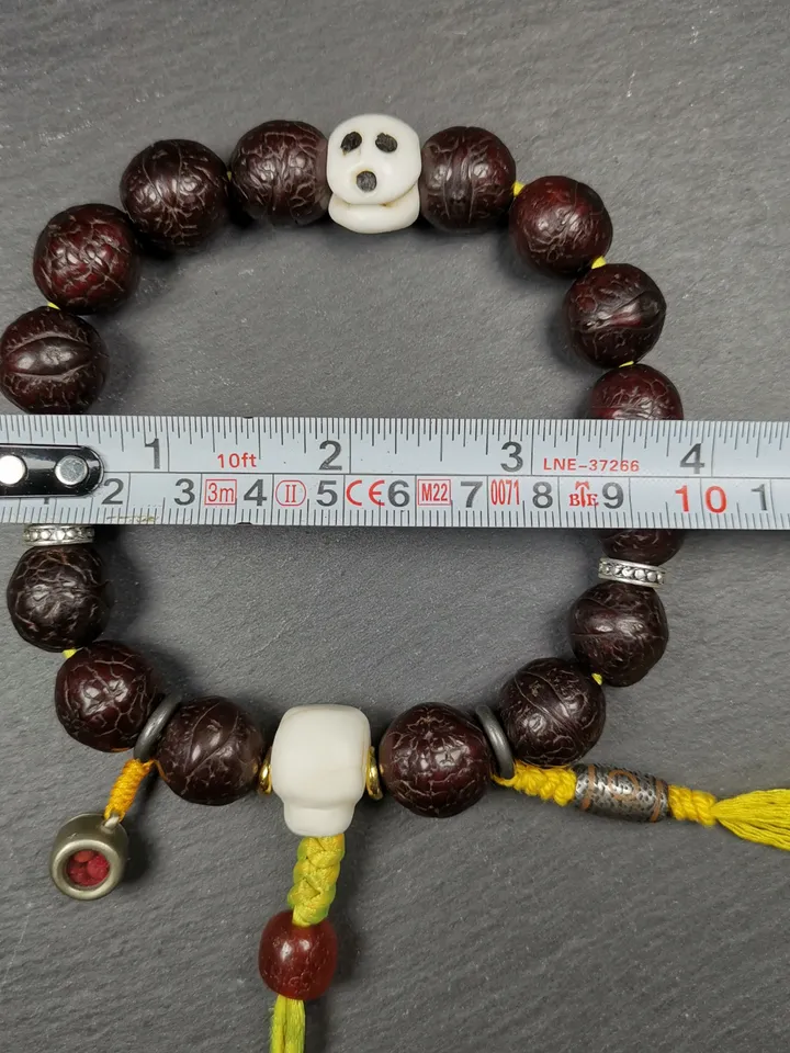 Gandhanra Antique Tibetan Handhold Wrist Mala, Old Bodhi Seed Beads Bracelet