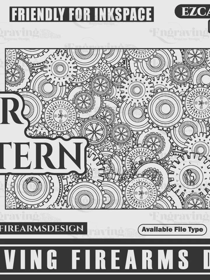 Steampunk Gear Pattern Svg Design,laser engraving,laser cut,laser pattern,laserengraving,pattern,design