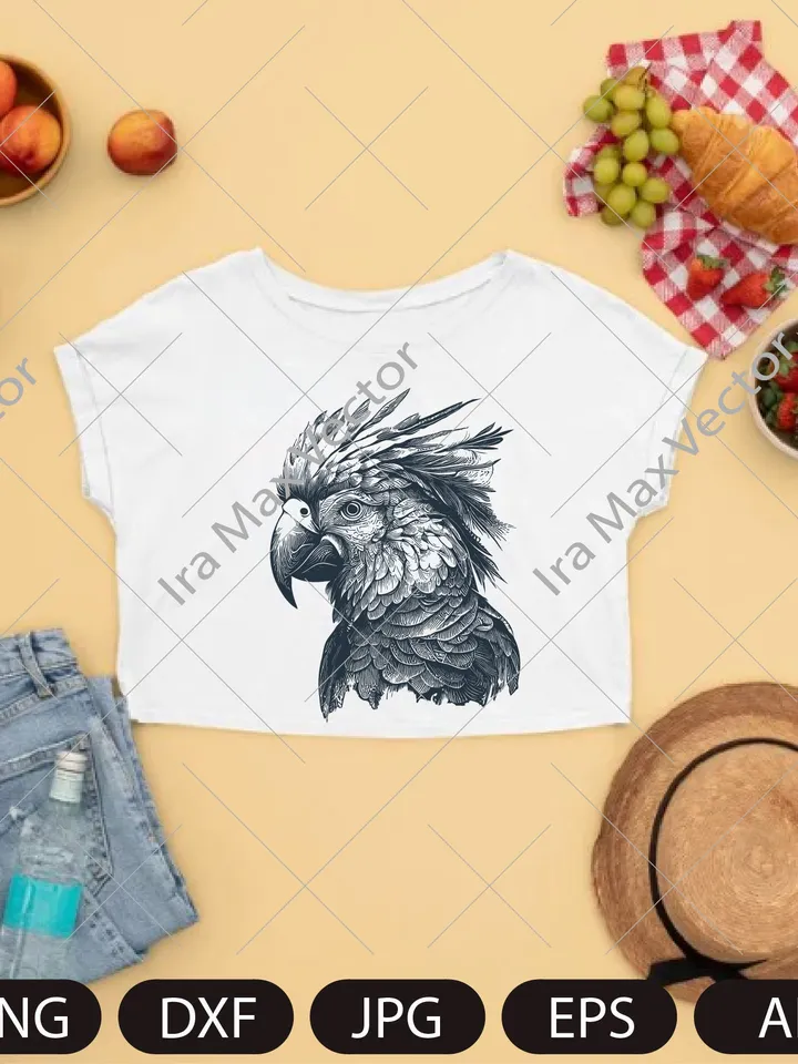 Parrot Svg, Exotic bird svg, Macaw svg, Silhouette dxf, cricut svg, bird Clipart, Parrot face svg, vector bird , Parrot head svg, digital