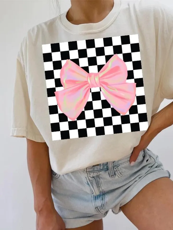 Coquette Valentines Day Heart PNG, Retro Checkered Valentines Png, Valentines Day Sublimation Design, Coquette Valentine Png, Pink Love Png