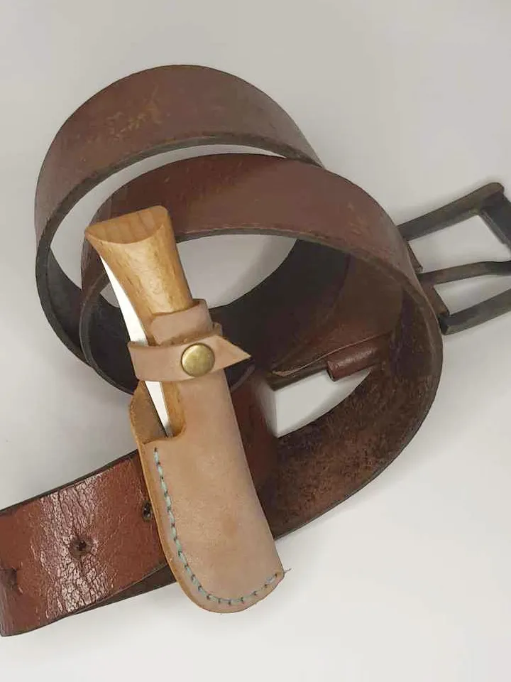 Leather Case for Opinel 7 8 9 knife, Knife Sheath for Opinel , PDF leather sheath Belt Pouch holster PATTERN easy and simple