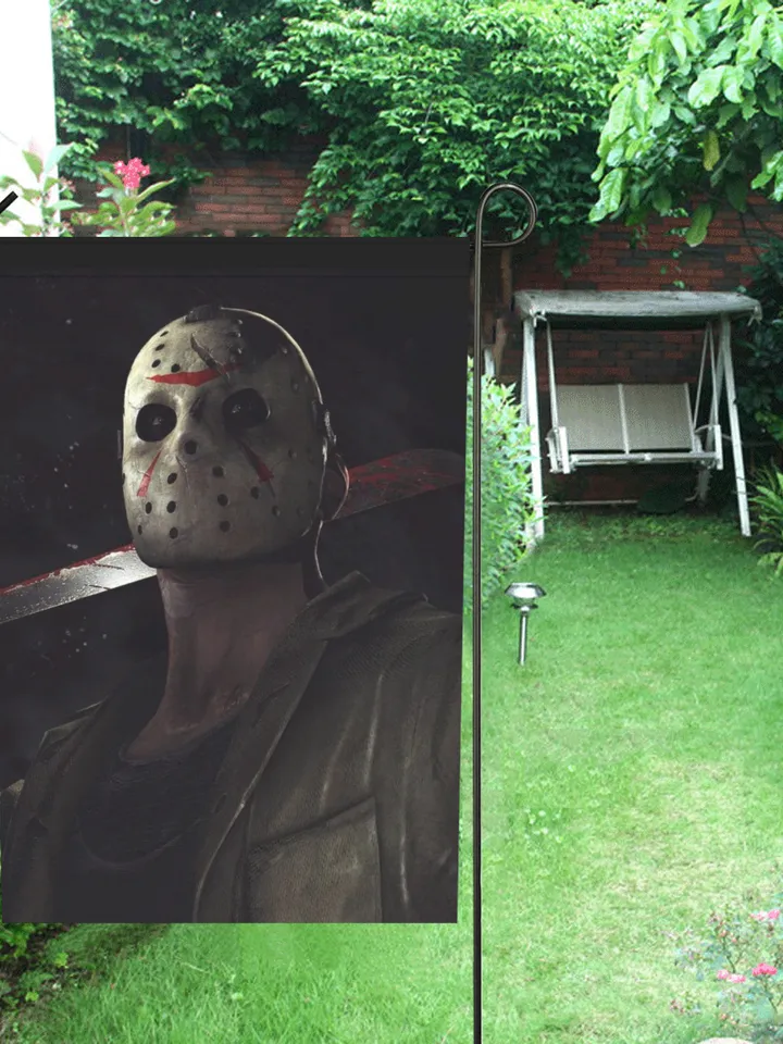 Jason Friday the 13th Halloween Garden Flag (Two Sides Printing, without Flagpole)