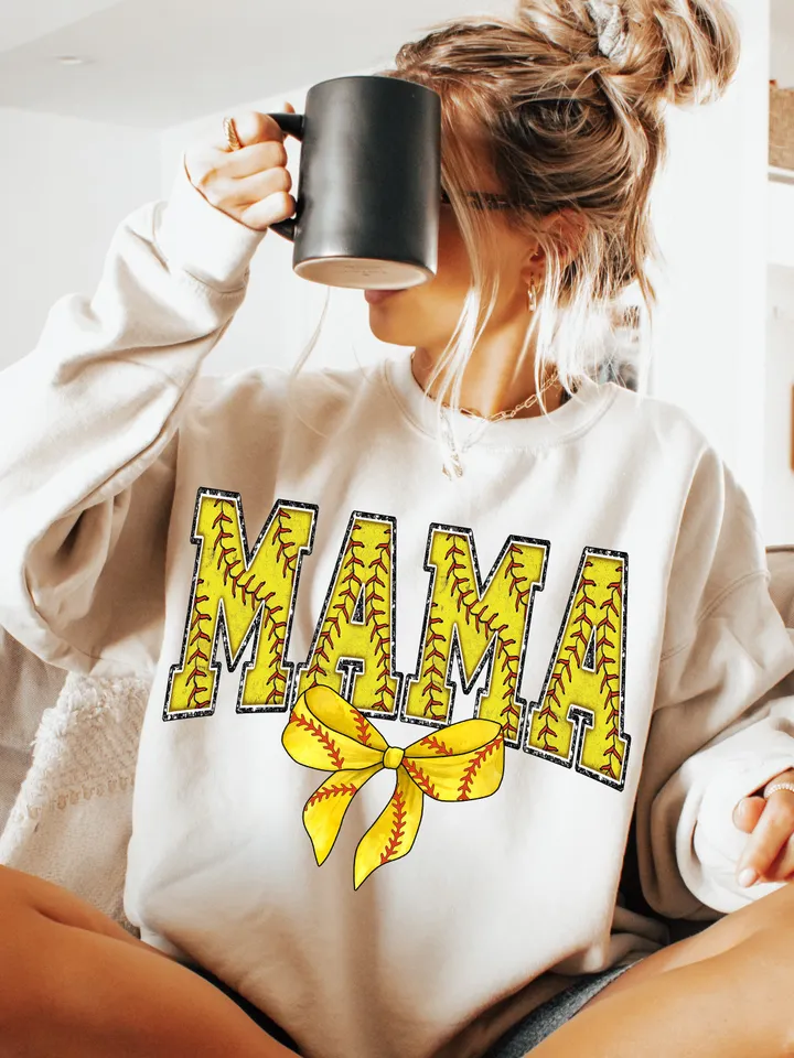 Softball Mama png design sublimation, retro mama png mothers day png design varsity mama png, Coquette Bow png, tee shirt png softball mom