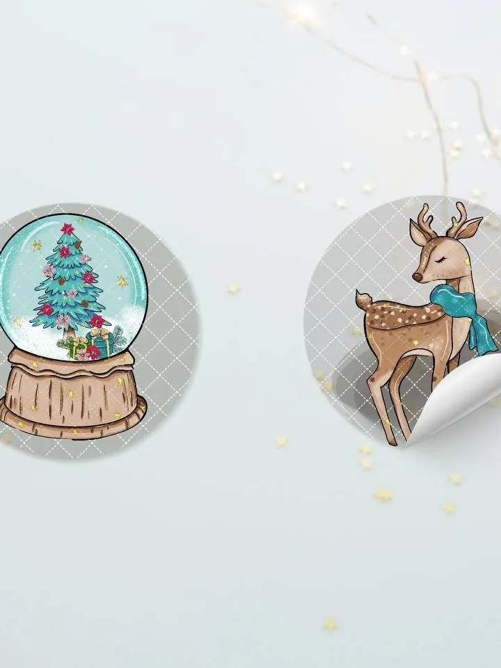 Amazing Christmas Girl Clipart, Winter Doll Clipart, Girl Clipart, Snow Princess Clipart Bundle, Sublimation Designs, Digital Clipart, Deer Clipart