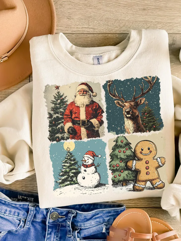 Retro Christmas PNG, Christmas Shirt PNG, Vintage Christmas PNG, Santa Claus png, Christmas Sublimation, Merry Christmas png, T-shirt design