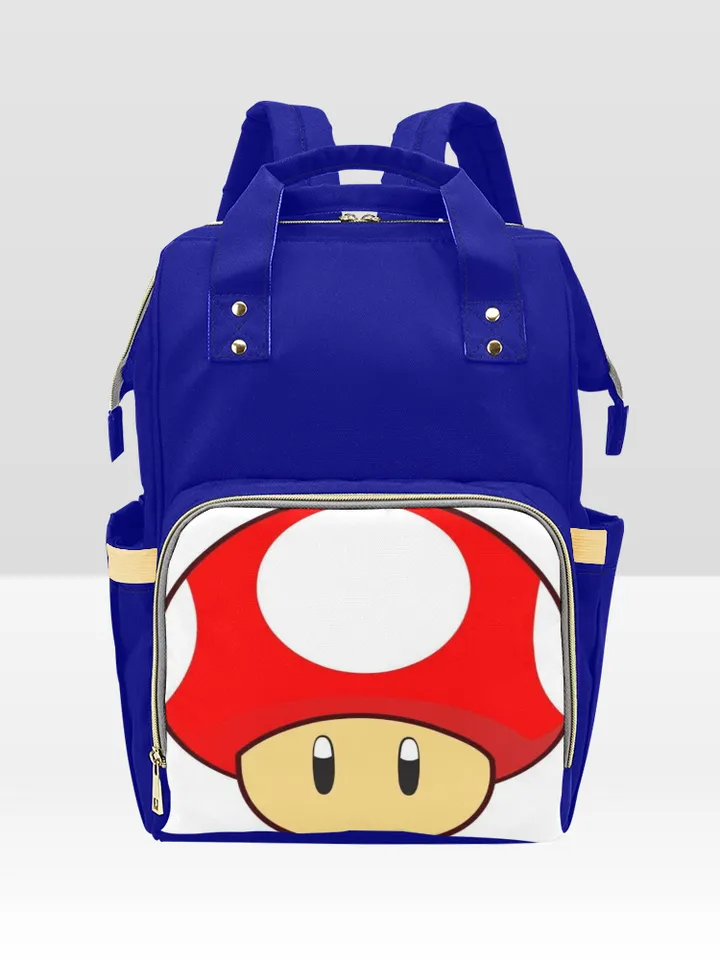 Super Mario Mushroom Diaper Bag Backpack