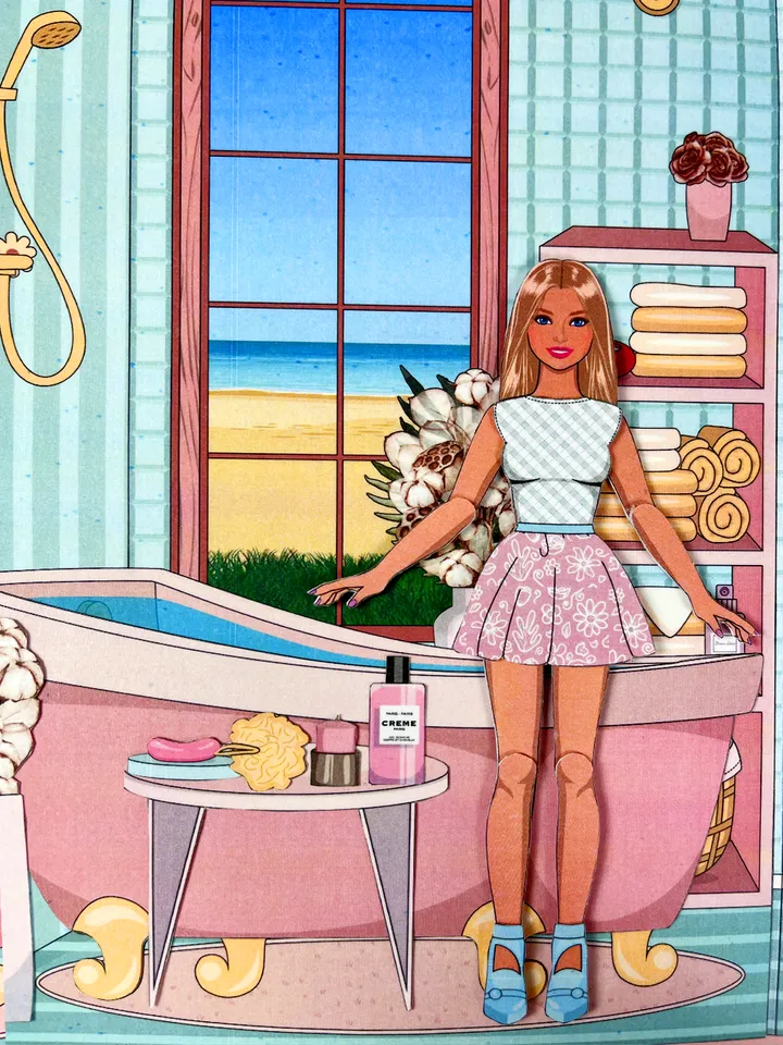 Paper Barbie and Ken Dream House in album