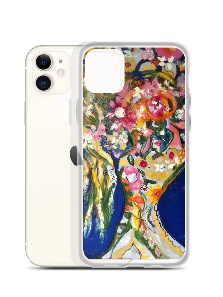 Floral bouquet iPhone Case designed with my original oil painting del fondo de mi corazon flower bouquet,unique gift.