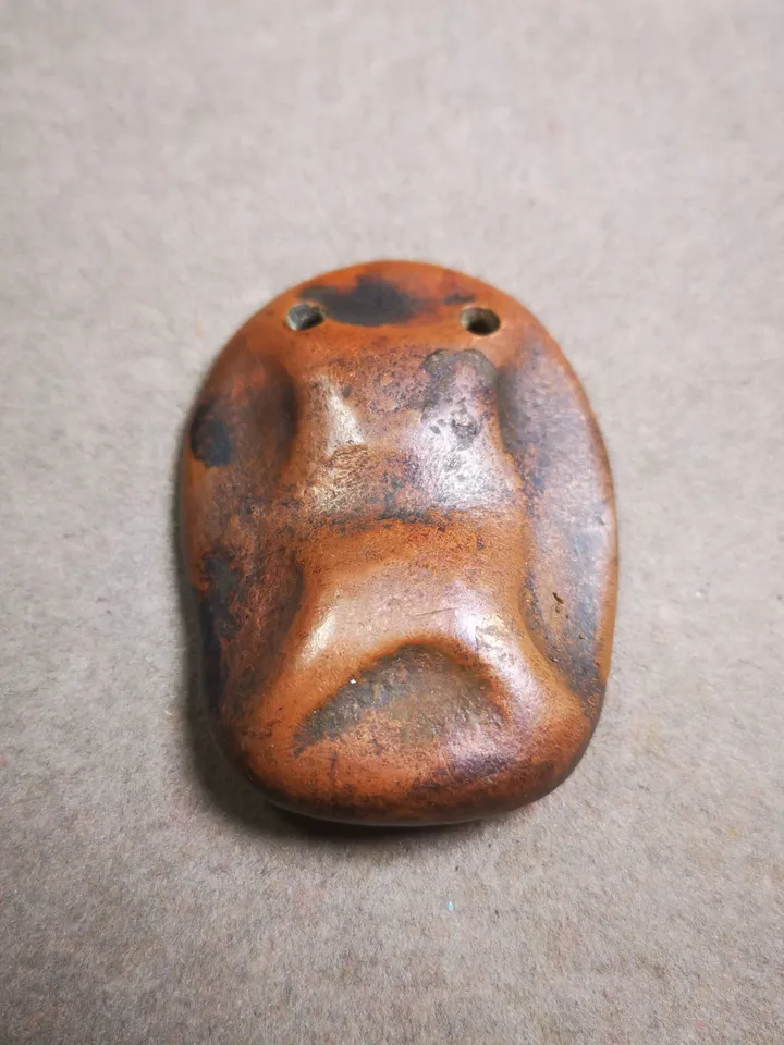 Gandhanra Old Tibetan Buddha Statue Tsa Tsa Mold, Citipati Amulet, Shmashana Adhipati Pendant,DIY Tsha Tsha Statue