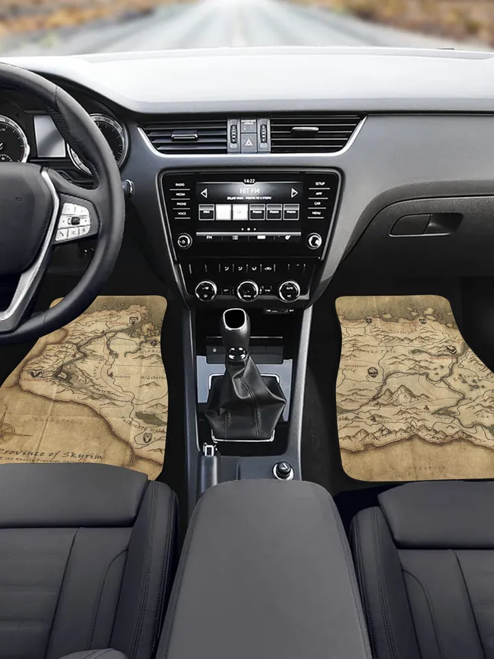 Skyrim World Map Front Car Floor Mats Set of 2