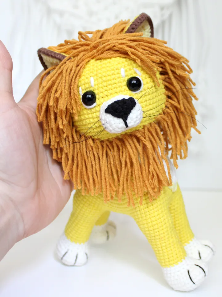 Lion crochet pattern PDF in English Amigurumi lion cub stuffed animal toy