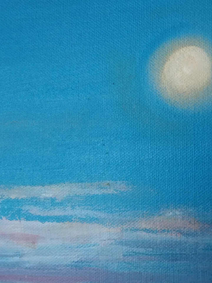 Sea, seascape, oilpainting on canvas 50x40 cm