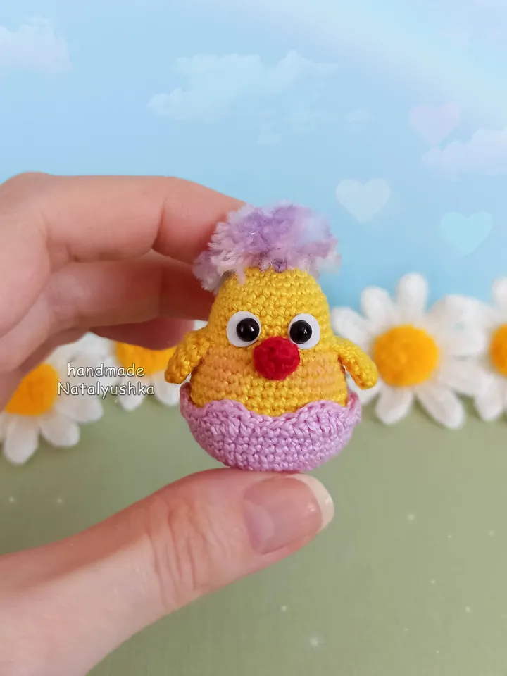 Toy Chicken, Crochet Chicken, Easter decor, Easter gift, Kawaii.