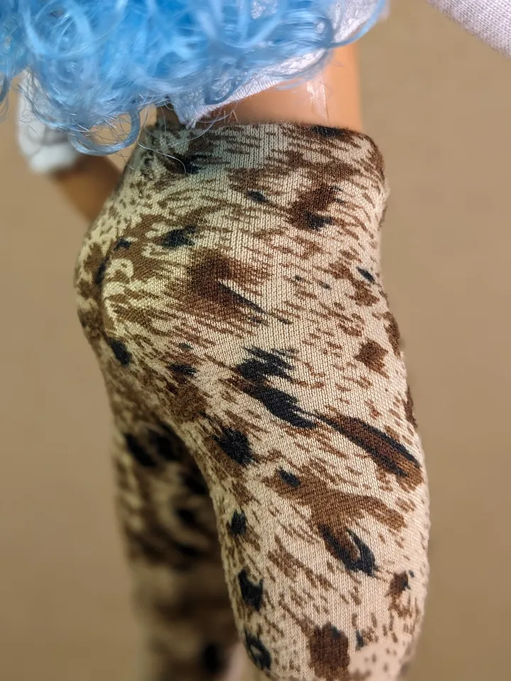 Leopard print leggings for 1/6 scale fashion female dolls