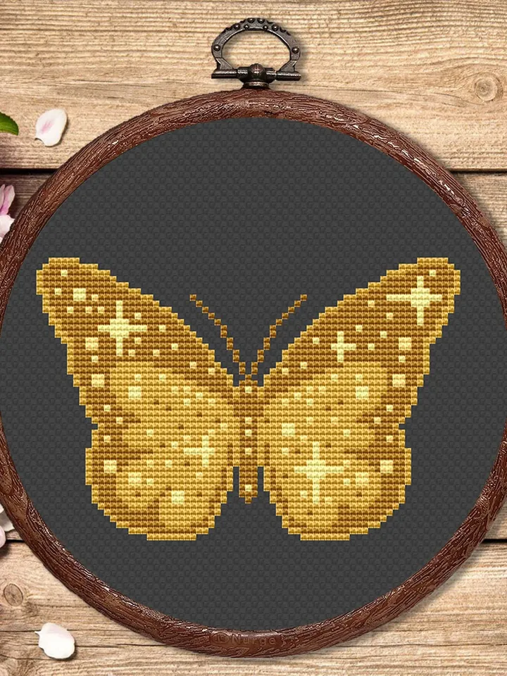 The Butterfly Cross Stitch Pattern, Summer Cross Stitch Pattern, Embroidery Butterfly, Home Decoration, Modern Cross Stitch Pattern #anm004