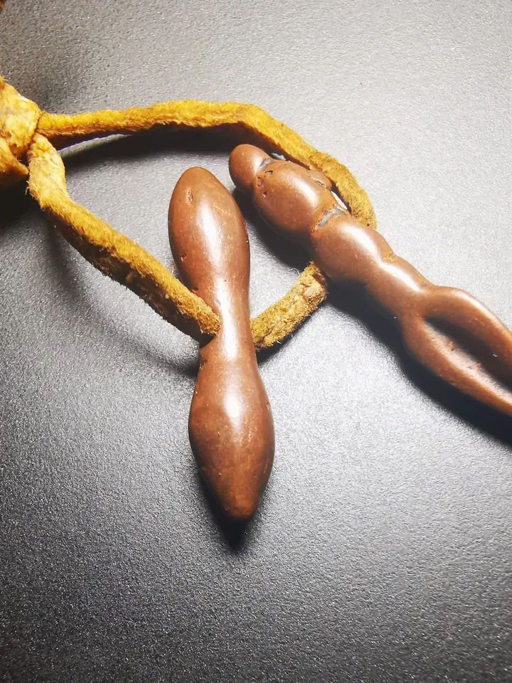 Gandhanra Antique Tibetan Amulet,Mini Vajra and Kila(Dorje Phurba), Mala Prayer Beads,Trantic Buddhism Dharma, 50 Years Old.